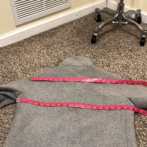 J Crew Pea Coat Peacoat Size 6P 6 Petite Gray Wool Blend - Picture 8 of 11